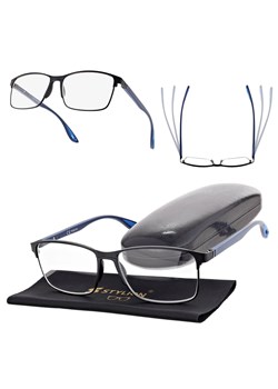 Plusy +0.25 Męskie okulary do czytania korekcyjne ST336 czarny/granat ze sklepu Stylion w kategorii Okulary korekcyjne męskie - zdjęcie 187357290