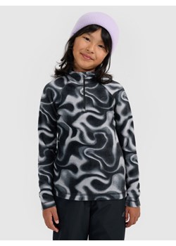 Dziewczęca bluza termiczna polarowa 4F 4FJRAW25UFLEF071 - czarna ze sklepu Sportstylestory.com w kategorii Bluzy dziewczęce - zdjęcie 187358713