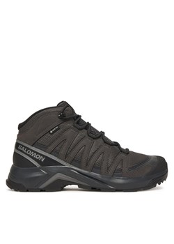 Trekkingi Salomon X-Adventure Recon Mid Gore-Tex L47809100 Szary ze sklepu eobuwie.pl w kategorii Buty trekkingowe męskie - zdjęcie 187359124