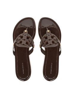 Tory Burch Japonki 11743 Brązowy ze sklepu MODIVO w kategorii Klapki damskie - zdjęcie 187359374