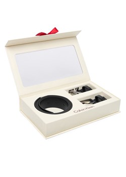 Calvin Klein Pasek Męski Belt Gift Set LV04D0009G Czarny ze sklepu MODIVO w kategorii Paski męskie - zdjęcie 187359384