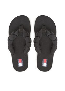 Tommy Jeans Japonki Braided Thong Beach Sandal EN0EN02877 Czarny ze sklepu MODIVO w kategorii Klapki damskie - zdjęcie 187359394