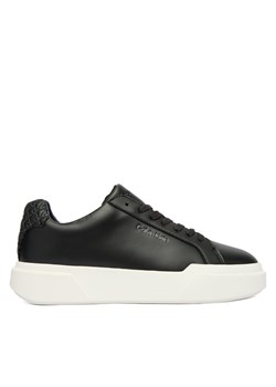Calvin Klein Sneakersy Chunky Cupsole Laceup Lth Bt Aop YW0YW02036 Czarny ze sklepu MODIVO w kategorii Buty sportowe damskie - zdjęcie 187359472