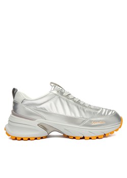Calvin Klein Sneakersy Hike Runner Lace Up Pearl Ny YW0YW02043 Srebrny ze sklepu MODIVO w kategorii Buty sportowe damskie - zdjęcie 187359494