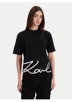 KARL LAGERFELD T-Shirt A1W17013 Czarny Relaxed Fit ze sklepu MODIVO w kategorii Bluzki damskie - zdjęcie 187359513
