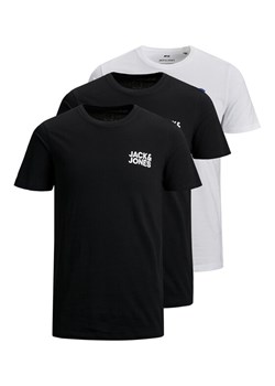Jack & Jones Komplet t-shirtów Corp Logo 12191762 Czarny Slim Fit ze sklepu MODIVO w kategorii T-shirty męskie - zdjęcie 187359520