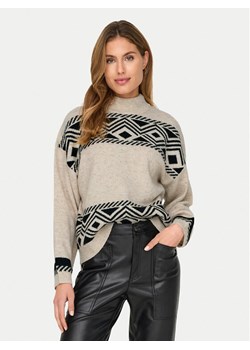 ONLY Golf Victoria 15321179 Beżowy Regular Fit ze sklepu MODIVO w kategorii Swetry damskie - zdjęcie 187359570