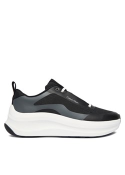Calvin Klein Sneakersy Chunky Runner Laceup Mix Aop YW0YW02077 Czarny ze sklepu MODIVO w kategorii Buty sportowe damskie - zdjęcie 187359641