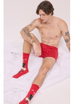 Zestaw świąteczny bokserki męskie i skapertki CHRISTMAS 20433, Kolor czerwony, Rozmiar L, YSABEL MORA ze sklepu Intymna w kategorii Majtki męskie - zdjęcie 187361344