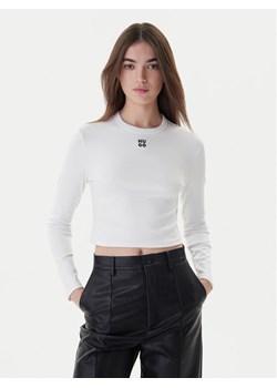 Hugo Bluzka Dafilomena_3 50518378 Biały Slim Fit ze sklepu MODIVO w kategorii Bluzki damskie - zdjęcie 187362673