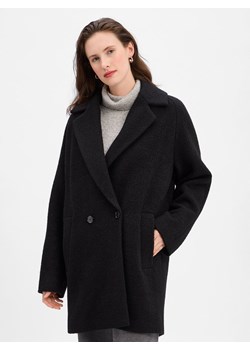 BOSS Płaszcz wełniany damski - Calodino2 Kobiety Wełna czarny jednolity ze sklepu vangraaf w kategorii Płaszcze damskie - zdjęcie 187363033