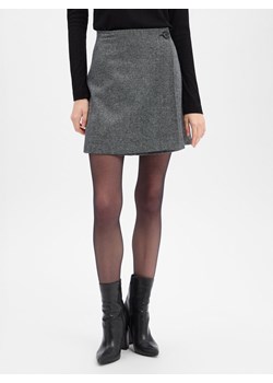 Marie Lund Damska spódnica kopertowa z zawartością wełny Kobiety jasny szary wzorzysty ze sklepu vangraaf w kategorii Spódnice - zdjęcie 187363042