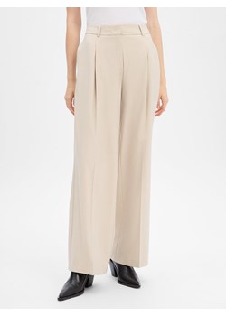 Someday Damskie spodnie plisowane - Catsby soft Kobiety piaskowy marmurkowy ze sklepu vangraaf w kategorii Spodnie damskie - zdjęcie 187363050