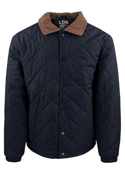 Przejściowa (Delikatnie Ocieplona) Kurtka Pikowana - Brave Soul - Granatowa KUBRSAW25emmersonNVY ze sklepu JegoSzafa.pl w kategorii Kurtki męskie - zdjęcie 187363071