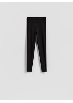 Reserved - Gładkie legginsy - czarny ze sklepu Reserved w kategorii Spodnie damskie - zdjęcie 187363894