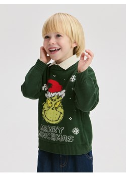 Reserved - Świąteczny sweter Grinch - zielony ze sklepu Reserved w kategorii Swetry chłopięce - zdjęcie 187363903