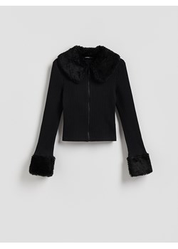 Reserved - Sweter z kołnierzem - czarny ze sklepu Reserved w kategorii Bluzy damskie - zdjęcie 187363941