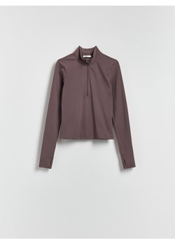 Reserved - Bluza ze stójką - brązowy ze sklepu Reserved w kategorii Bluzy damskie - zdjęcie 187363991