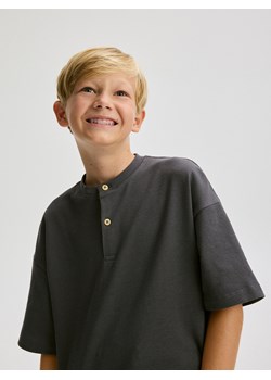 Reserved - T-shirt oversize - ciemnoszary ze sklepu Reserved w kategorii T-shirty chłopięce - zdjęcie 187364022