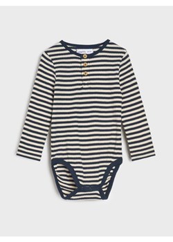 Sinsay - Bawełniane body - kremowy ze sklepu Sinsay w kategorii Body niemowlęce - zdjęcie 187364680