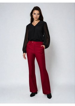 Sinsay - Spodnie flare - koralowy ze sklepu Sinsay w kategorii Spodnie damskie - zdjęcie 187364684