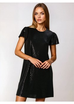 Sinsay - Sukienka mini z połyskującymi aplikacjami - czarny ze sklepu Sinsay w kategorii Sukienki - zdjęcie 187364690