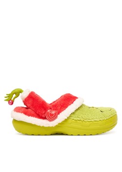 Klapki Crocs Classic Lined Clog 211688 Zielony ze sklepu eobuwie.pl w kategorii Klapki damskie - zdjęcie 187364771