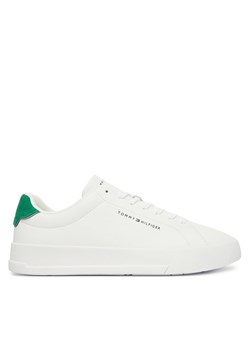 Tommy Hilfiger Sneakersy Th Court Lth Detail Ess FM0FM05367 Biały ze sklepu MODIVO w kategorii Buty sportowe męskie - zdjęcie 187365273