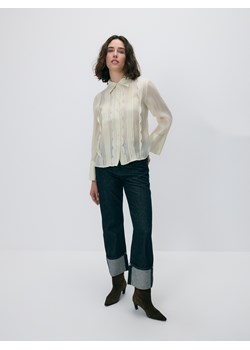 Reserved - Koszula z ozdobnymi detalami - złamana biel ze sklepu Reserved w kategorii Koszule damskie - zdjęcie 187366154