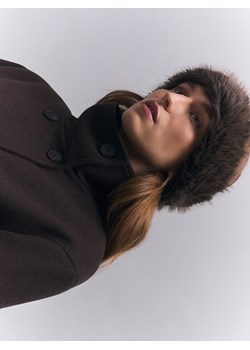 Reserved - Opaska ze sztucznego futerka - brązowy ze sklepu Reserved w kategorii Opaski damskie - zdjęcie 187366301