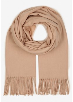 Jasnobeżowy Szalik Michfyndar ze sklepu renee.pl w kategorii Szaliki i chusty damskie - zdjęcie 187368302