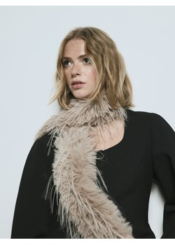 Reserved - Szalik ze sztucznego futerka - brązowy ze sklepu Reserved w kategorii Szaliki i chusty damskie - zdjęcie 187368673