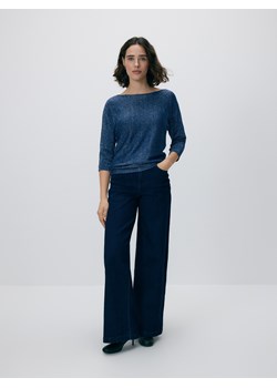 Reserved - Sweter z metalizowaną nitką - niebieski ze sklepu Reserved w kategorii Swetry damskie - zdjęcie 187368733