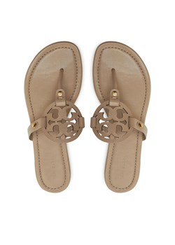 Japonki Tory Burch Miller 151169 Brązowy ze sklepu eobuwie.pl w kategorii Klapki damskie - zdjęcie 187368964