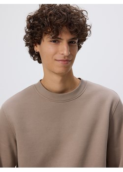 Reserved - Gładka bluza z bawełną - beżowy ze sklepu Reserved w kategorii Bluzy męskie - zdjęcie 187369614
