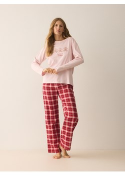 Reserved - Piżama ze świątecznym motywem - czerwony ze sklepu Reserved w kategorii Piżamy damskie - zdjęcie 187369864