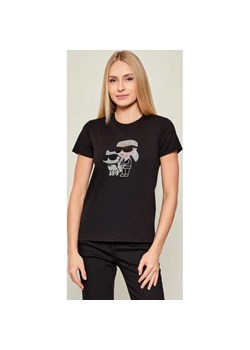 Karl Lagerfeld T-shirt IKON RS DUO | Regular Fit ze sklepu Gomez Fashion Store w kategorii Bluzki damskie - zdjęcie 187370361