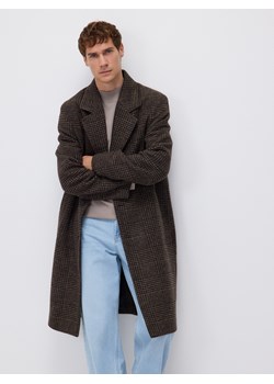 Reserved - Płaszcz z domieszką wełny - brązowy ze sklepu Reserved w kategorii Płaszcze męskie - zdjęcie 187371424