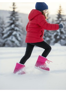 Sinsay - Śniegowce z ocieplanym futerkiem - różowy ze sklepu Sinsay w kategorii Buty zimowe dziecięce - zdjęcie 187371790