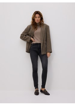 Reserved - Jeansy slim z dłuższą nogawką - szary ze sklepu Reserved w kategorii Jeansy damskie - zdjęcie 187372052