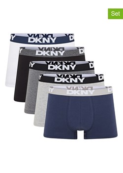 DKNY Bokserki (5 par) w kolorze czarno-szaro-białym ze sklepu Limango Polska w kategorii Majtki męskie - zdjęcie 187372241