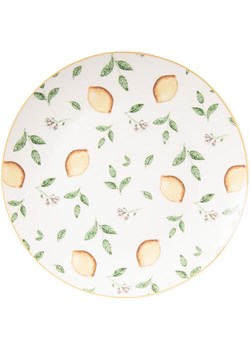 Clayre &amp; Eef Talerz śniadaniowy w kolorze żółto-zielonym - Ø 20 cm ze sklepu Limango Polska w kategorii Naczynia - zdjęcie 187372302