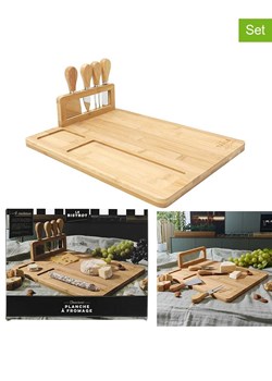 COOK CONCEPT 5-częściowy zestaw w kolorze jasnobrązowym do sera ze sklepu Limango Polska w kategorii Deski - zdjęcie 187372362