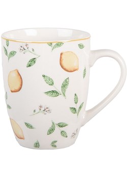 Clayre &amp; Eef Kubek w kolorze zielono-żółtym do kawy - 350 ml ze sklepu Limango Polska w kategorii Dzbanki i zaparzacze - zdjęcie 187372423