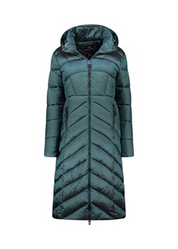 Geographical Norway Płaszcz zimowy &quot;Blanche&quot; w kolorze ciemnozielonym ze sklepu Limango Polska w kategorii Kurtki damskie - zdjęcie 187372512