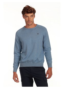 The Time of Bocha Sweter &quot;Corner&quot; w kolorze błękitnym ze sklepu Limango Polska w kategorii Swetry męskie - zdjęcie 187372764