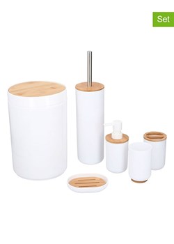 Alpina 6-częściowy zestaw łazienkowy w kolorze białym ze sklepu Limango Polska w kategorii Dozowniki do mydła - zdjęcie 187372872