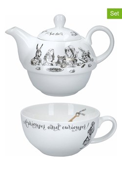 Mikasa 2-częściowy zestaw w kolorze biało-czarnym do herbaty - 250 ml ze sklepu Limango Polska w kategorii Dzbanki i zaparzacze - zdjęcie 187373133