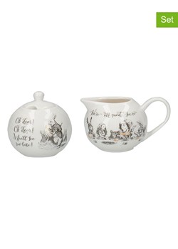 Mikasa 2-częściowy zestaw &quot;Alice In Wonderland&quot; w kolorze biało-czarnym ze sklepu Limango Polska w kategorii Dzbanki i zaparzacze - zdjęcie 187373140