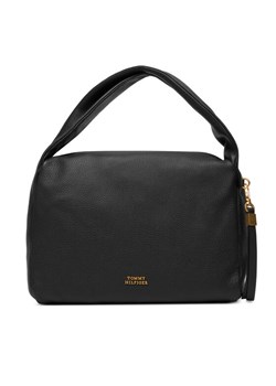 Torebka Tommy Hilfiger City Leather Shoulder Bag AW0AW18152 Czarny ze sklepu eobuwie.pl w kategorii Torebki damskie - zdjęcie 187373414